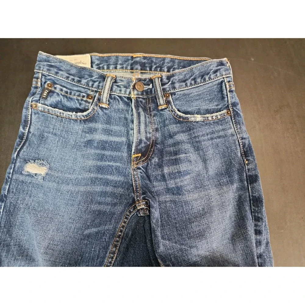 Abercrombie & Fitch Classic Straight Jeans Girl 16 Slim Blue Denim